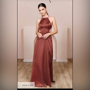 Revelry Haven Satin Bridesmaid Dress